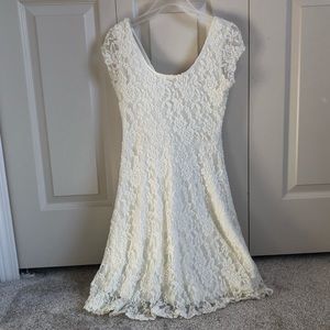 White lace dress
